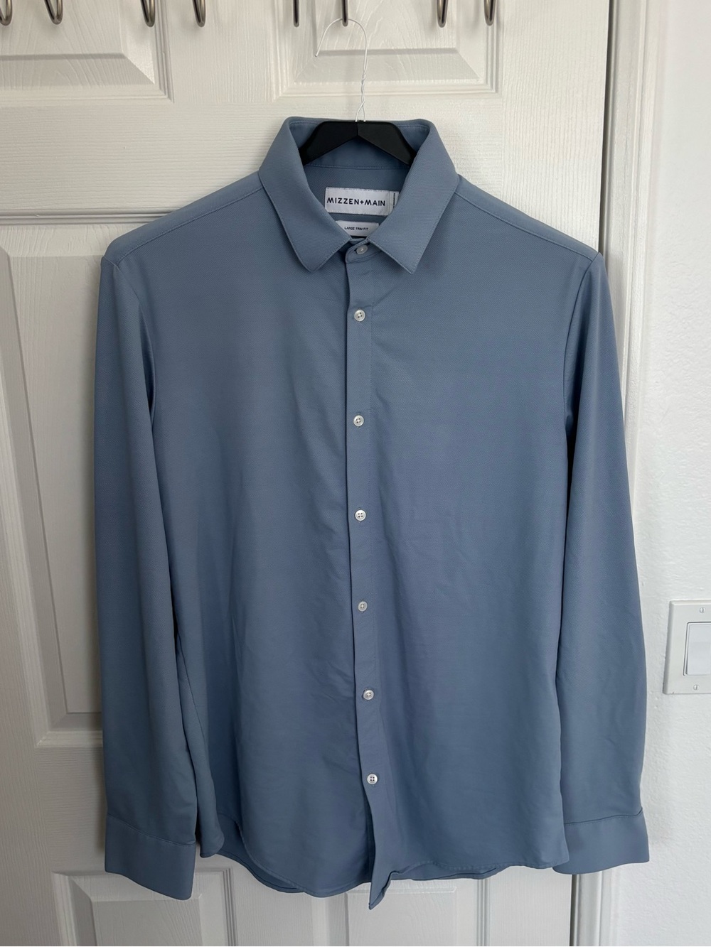 Mizzen+Main Men’s Slate Blue Performance Dress Shirt